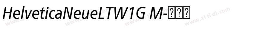 HelveticaNeueLTW1G M字体转换